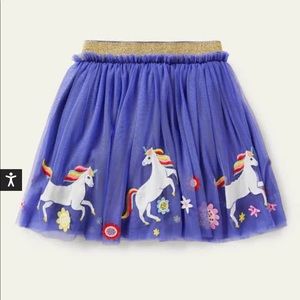 NWT Mini Boden Tulle Hem Skirt